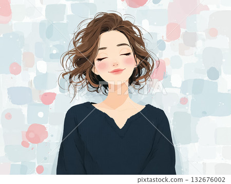 Miyu Series: Women with eyelash extensions 132676002