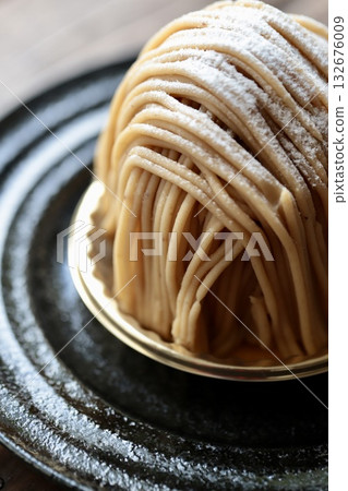 日本栗子勃朗峰蛋糕 栗子甜點 132676009