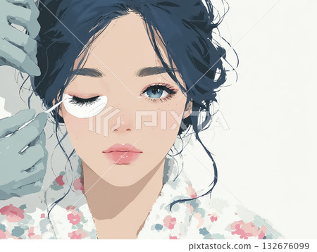 Miyu系列：接睫毛的女人 132676099