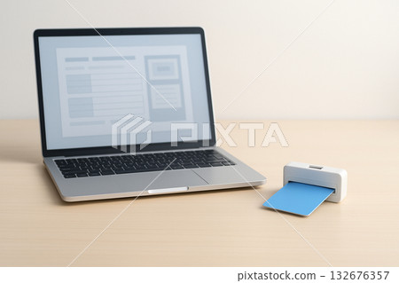 年終稅務調整和電子報稅申請的概念 | 線上薪資扣除和「我的號碼」卡讀卡機場景 年終稅務調整和電子報稅申請的概念 | 線上薪資扣除和「我的號碼」卡讀卡機場景 132676357