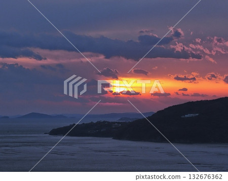 從萬葉岬看到的播磨灘夜景 132676362