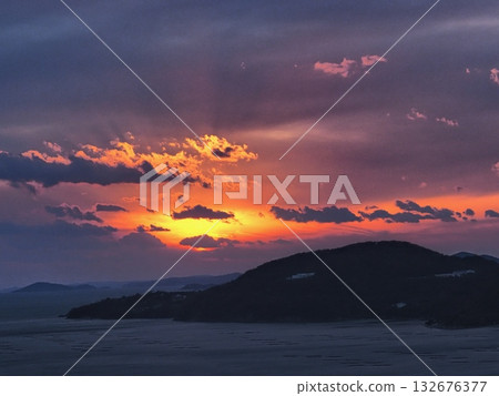 從萬葉岬看到的播磨灘夜景 132676377