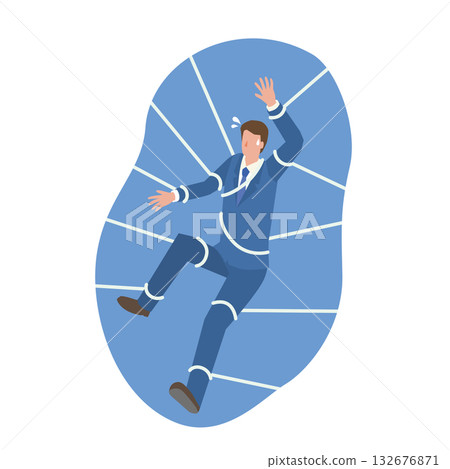 A businessman who can't move 132676871