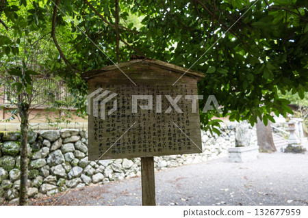 Nara Prefecture / Information board for the Taraha leaves at the Shimosha shrine of Nyukawakami Shrine (photographed in August 2025) Nara Prefecture / Information board for the Taraha leaves at the Shimosha shrine of Nyukawakami Shrine (photographed in August 2025) 132677959