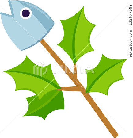 Hiiragi Iwashi holly sardine illustration 132677988