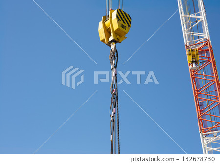 Crane hook and lifting mechanism. 132678730