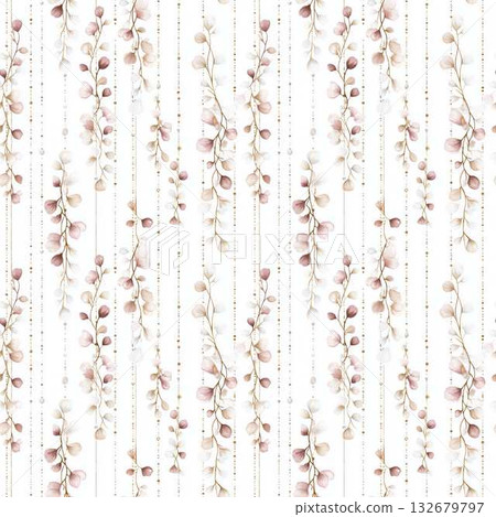 Seamless Pattern Coquette Christmas with Pearl Garlands in Soft Watercolor Pastels Vintage Feminine Aesthetic Elegant Holiday Design Seamless Pattern Coquette Christmas with Pearl Garlands in Soft Watercolor Pastels Vintage Feminine Aesthetic Elegant Holiday Design 132679797