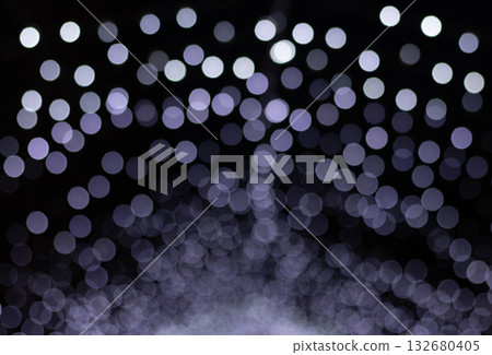 Blurred lights with a bokeh effect create a soothing purple ambiance Blurred lights with a bokeh effect create a soothing purple ambiance 132680405