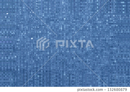 Blue mosaic texture with pixel grid pattern for digital background and design projects Blue mosaic texture with pixel grid pattern for digital background and design projects 132680879
