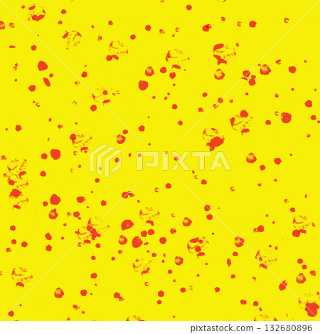 Bright yellow abstract background with red paint splatters for bold graphic design Bright yellow abstract background with red paint splatters for bold graphic design 132680896