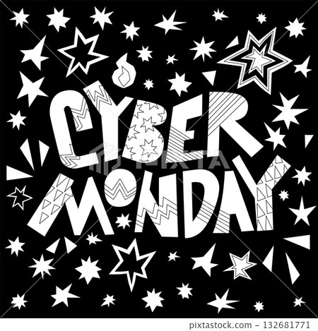 Cyber Monday 2026 Lettering Clipart Cyber Monday 2026 Lettering Clipart 132681771