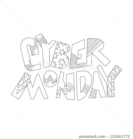 Cyber Monday 2026 Lettering Clipart Cyber Monday 2026 Lettering Clipart 132681772