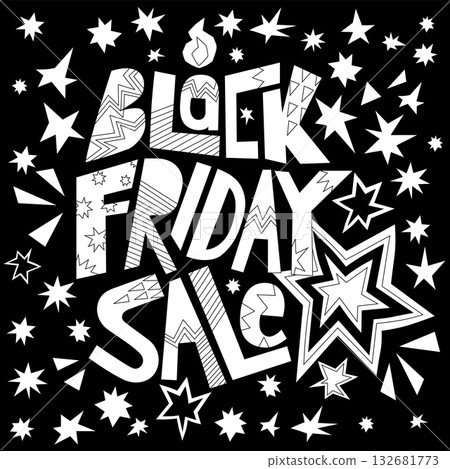Black Friday Sale Lettering Clipart Black Friday Sale Lettering Clipart 132681773