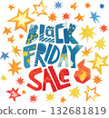 Black Friday Sale Watercolor Lettering Clipart Black Friday Sale Watercolor Lettering Clipart 132681819