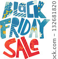 Black Friday Sale Watercolor Lettering Clipart Black Friday Sale Watercolor Lettering Clipart 132681820
