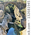 Old stone bridge over a river in Turkey 132681945