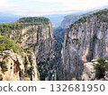 Landscape Tazi Canyon in Manavgat, Antalya, Turkey Aerial top view. 132681950