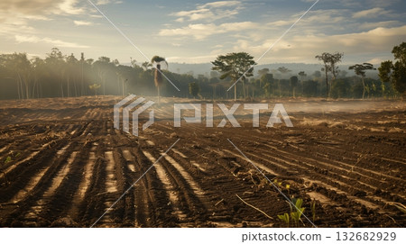 A Once-Thriving Agricultural Region Now Parched And Cracked A Once-Thriving Agricultural Region Now Parched And Cracked 132682929