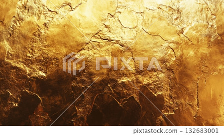 Gold Foil Texture Abstract Background 132683001