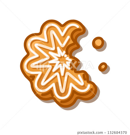 Bitten Gingerbread Star Cookie Bitten Gingerbread Star Cookie 132684370