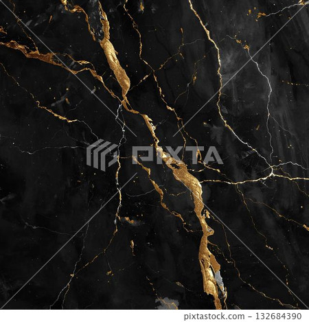 背景材質_大理石紋理(黑色和金色) 背景材質_大理石紋理(黑色和金色) 132684390