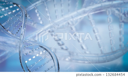 The DNA for Sci or technology concept 3d rendering. The DNA for Sci or technology concept 3d rendering. 132684454