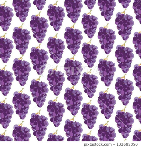 Background material_grape seamless pattern (white background) 132685050