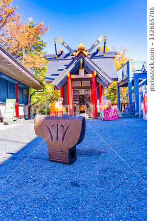 [Yamanashi Prefecture] Mount Fuji Komitake Shrine Tengu's Great Axe Autumn 132685708