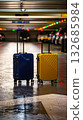 Two suitcases represent choices or partnership. 132685984