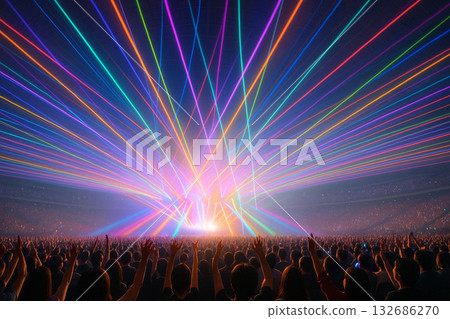 現場演出時，場地和粉絲都瘋狂了。 132686270