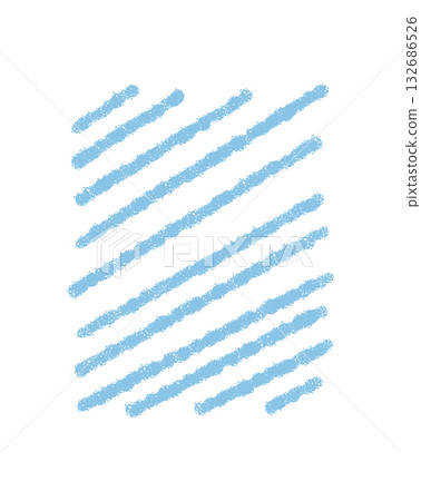 Pastel rectangle frame with crayon scribble and textured stroke sketch. Hand drawn highlight adds a card background for text, blue color provides an artistic note, perfect for template, poster, or 132686526