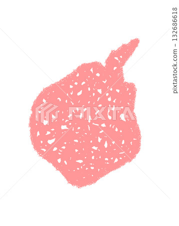 Organic wavy chalk scribble bubble forms a unique speech shape. Dialogue element with message and chalkboard inspiration, rectangle outline for creative text, abstract communication, and modern 132686618