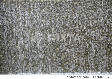 Artificial Waterfall with Cascading Water Over 132687197