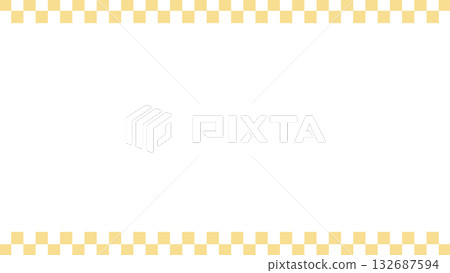 Japanese pattern checkered frame line background illustration horizontal yellow gold vector png Japanese pattern checkered frame line background illustration horizontal yellow gold vector png 132687594