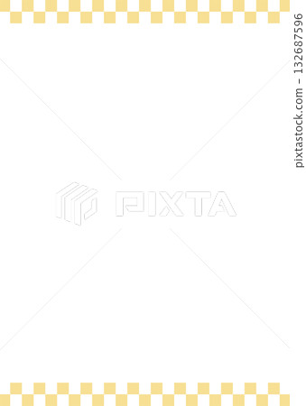 日式方格圖案邊框線背景插圖，垂直黃色金色向量 png 格式 132687596