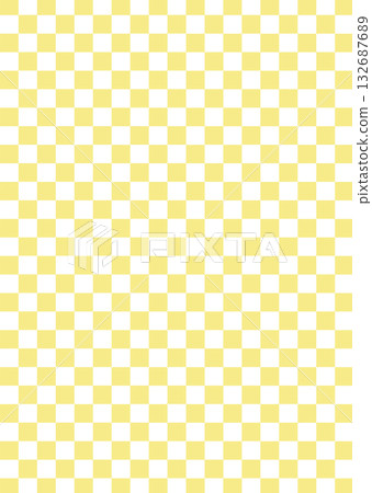 Japanese pattern checkered frame background illustration vertical yellow vector png 132687689