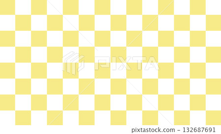日式方格圖案邊框背景插圖，橫向，黃色，向量 png 格式 132687691