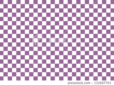 日式方格圖案邊框背景插圖，橫向，紫色，向量 png 格式 132687701