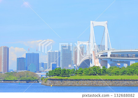 Scenery of Rainbow Bridge, Minato-ku, Tokyo 132688082
