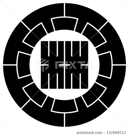 This is the family crest. It is a Genji circle with a forest square character. 132688512