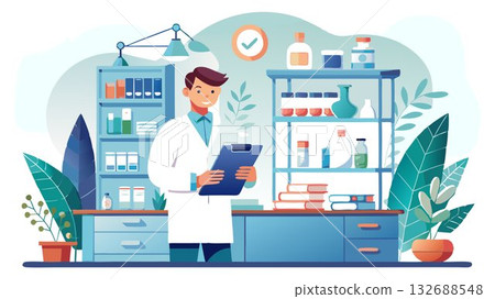 Pharmacy is a healthcare profession focused on safe and effective medication use, ensuring optimal patient outcomes. 132688548