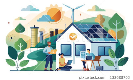 Enhance your home's energy efficiency with upgrades that simultaneously save money and benefit the environment. 132688703