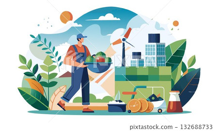 Reduce your environmental impact by supporting local, sustainable agriculture and minimizing food miles. 132688733