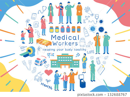 Healthcare professionals and hospitals 132688767