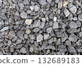Gravel road stones, background material Gravel road stones, background material 132689183