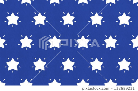 Shining star pattern (white x blue) 132689231