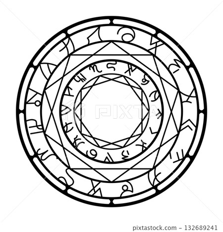 simple magic circle 132689241