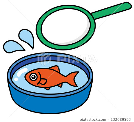 Goldfish scooping  132689593