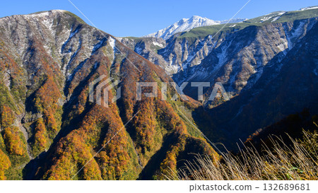 鳥海藍線：從停車場可欣賞秋田縣鳥海山白雪皚皚的壯麗景色 132689681