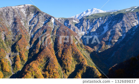 鳥海藍線:從停車場可欣賞秋田縣鳥海山白雪皚皚的壯麗景色 鳥海藍線:從停車場可欣賞秋田縣鳥海山白雪皚皚的壯麗景色 132689837